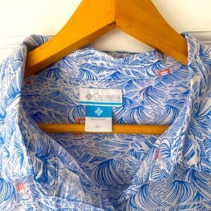COPY - Columbia NWOT Blue Patterned Performance Fishing Gear shirt size XL